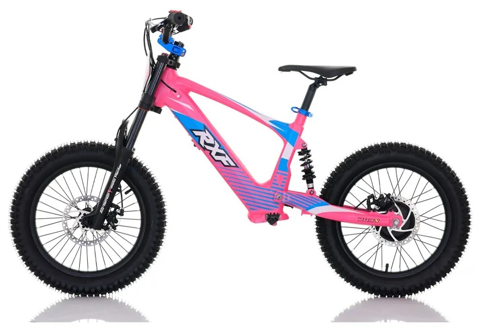 Bicicleta elétrica infantil 500W 18" Junior RXF EVO Rosa