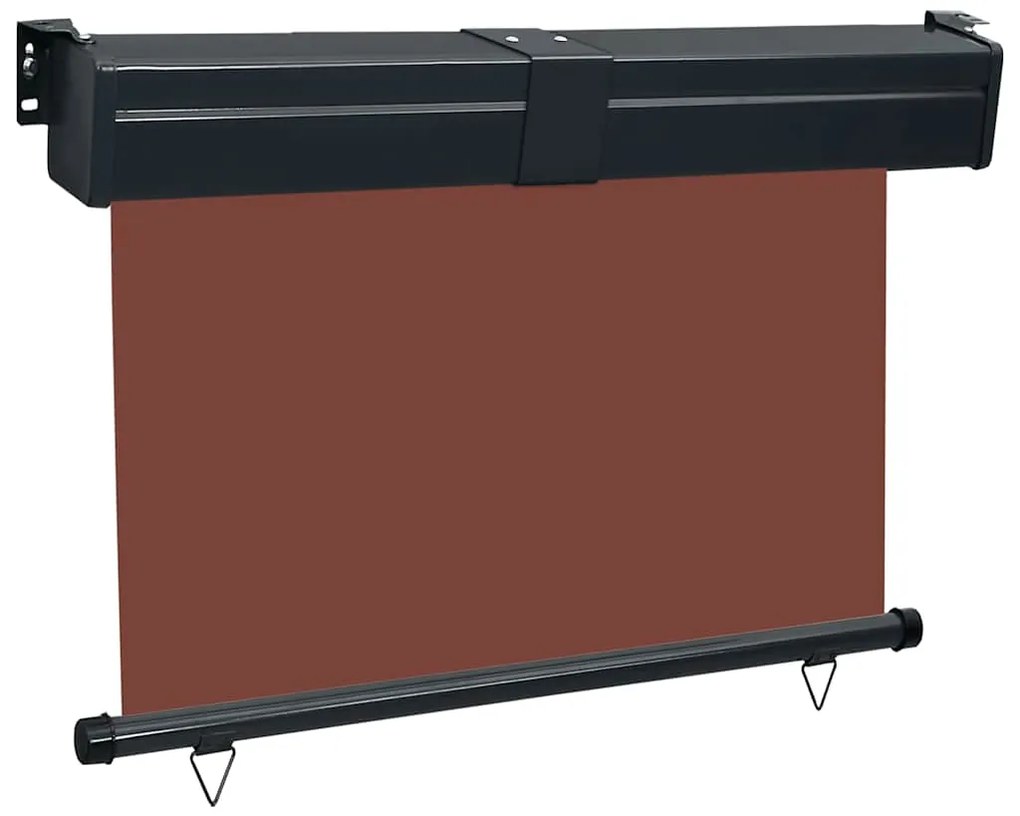 Toldo lateral para varanda 125x250 cm castanho