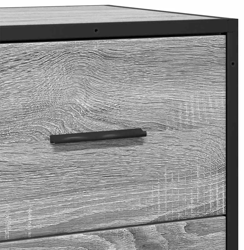 Aparador 68x35x76 cm deriv. de madeira cinzento sonoma