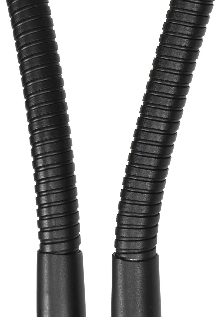 Candeeiro de pé inteligente preto incl. 2 Wifi P45 - Carmen