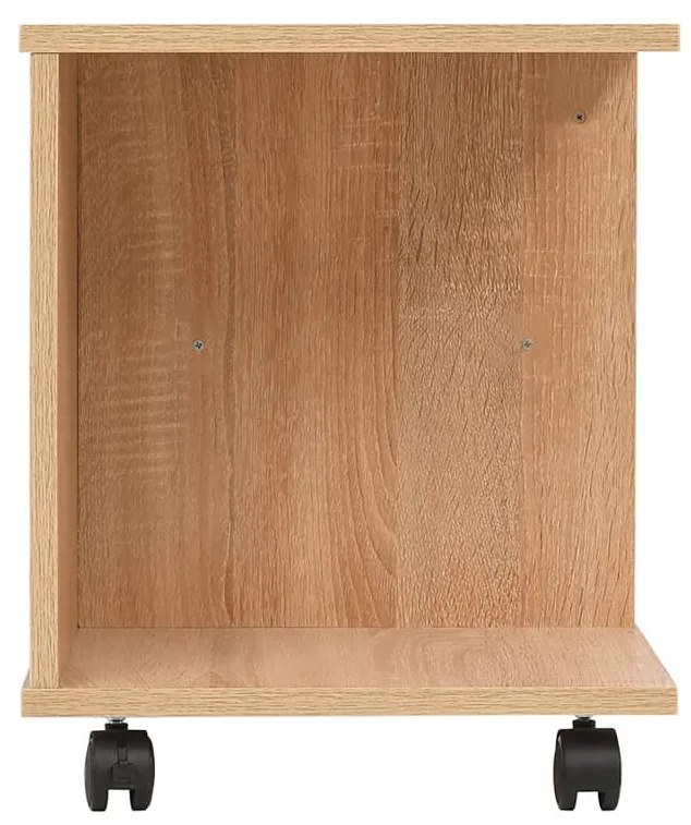 Estante com rodas 50x35x42 cm cor carvalho