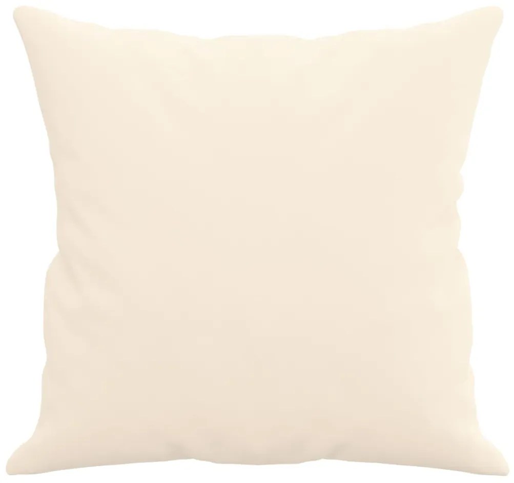 Almofadas decorativas 2 pcs 40x40 cm veludo cor creme