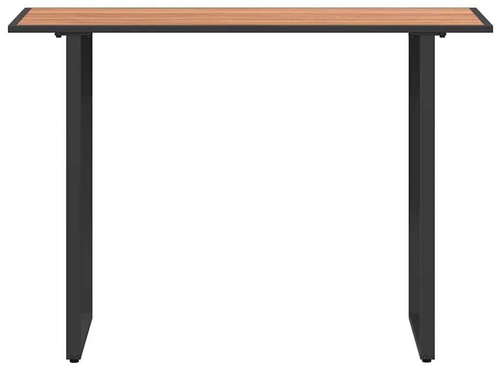 Mesa de Jardim Castanha 100x55x70 cm DPC e Aço
