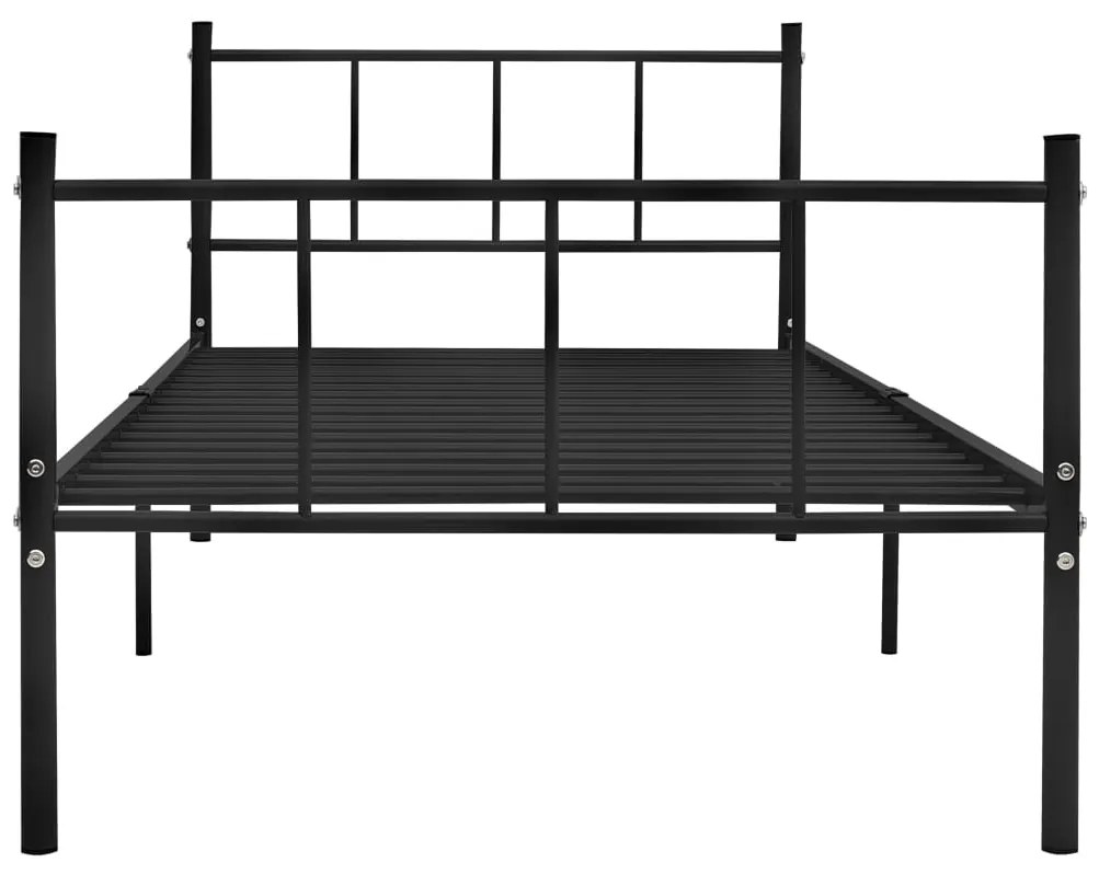 Estrutura de cama 90x200 cm metal preto