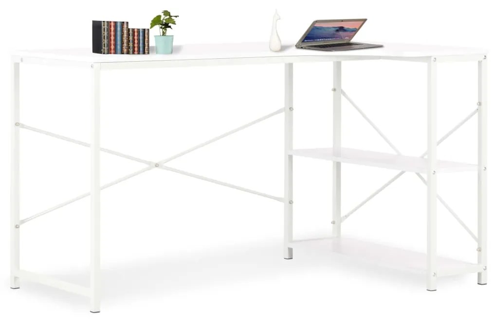 vidaXL Secretária de computador 120x72x70 cm branco