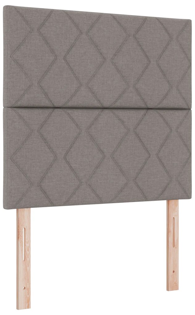 Cama Box com Colchão Taupe 100x200 cm Tecido