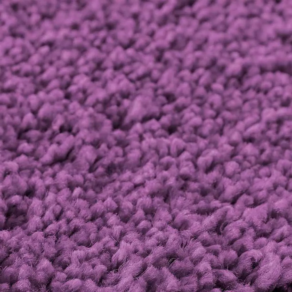 Conjunto de Tapetes de Banho em 3 Peças Roxo Polipropileno Antiderrapa