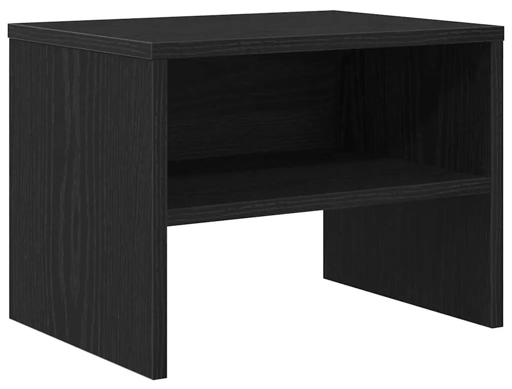 Armário de Cabeceira 2 pcs Carvalho preto 40 x 30 x 30 cm