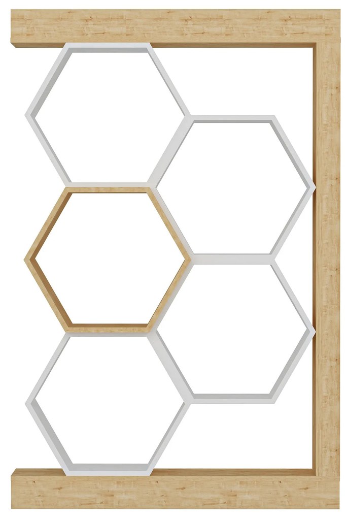 Estante Artemis – Carvalho Branco – 90x24,6x140 cm