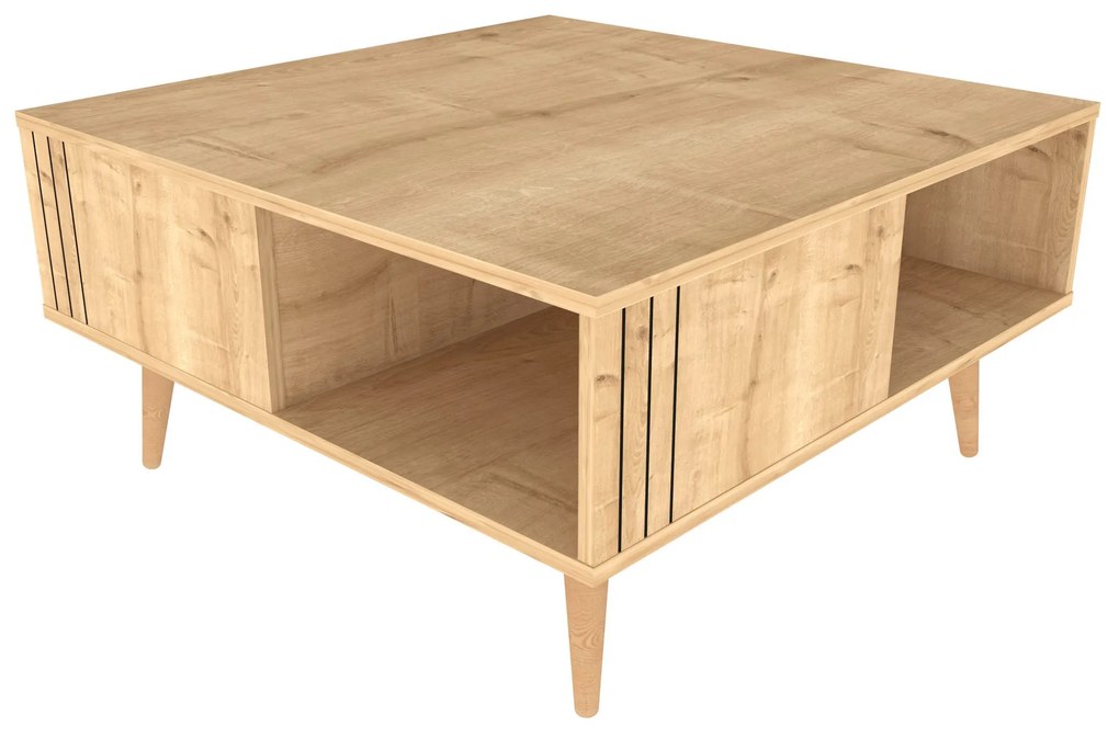 Mesa de Café Ronas - Carvalho - 89,6 cm largura x 89,6 cm profundidade