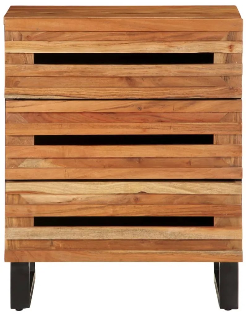 Mesa de cabeceira 50x34x62 cm madeira de acácia maciça