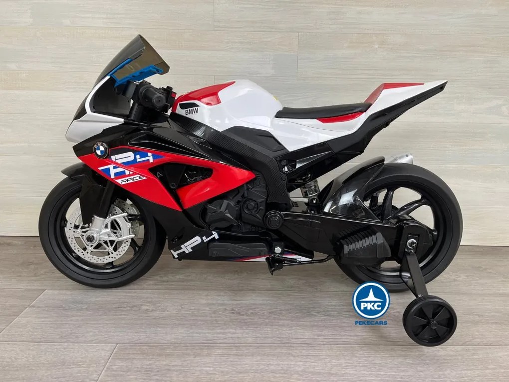 Moto criança eletrica BMW HP4 race 12V S1000RR Vermelha