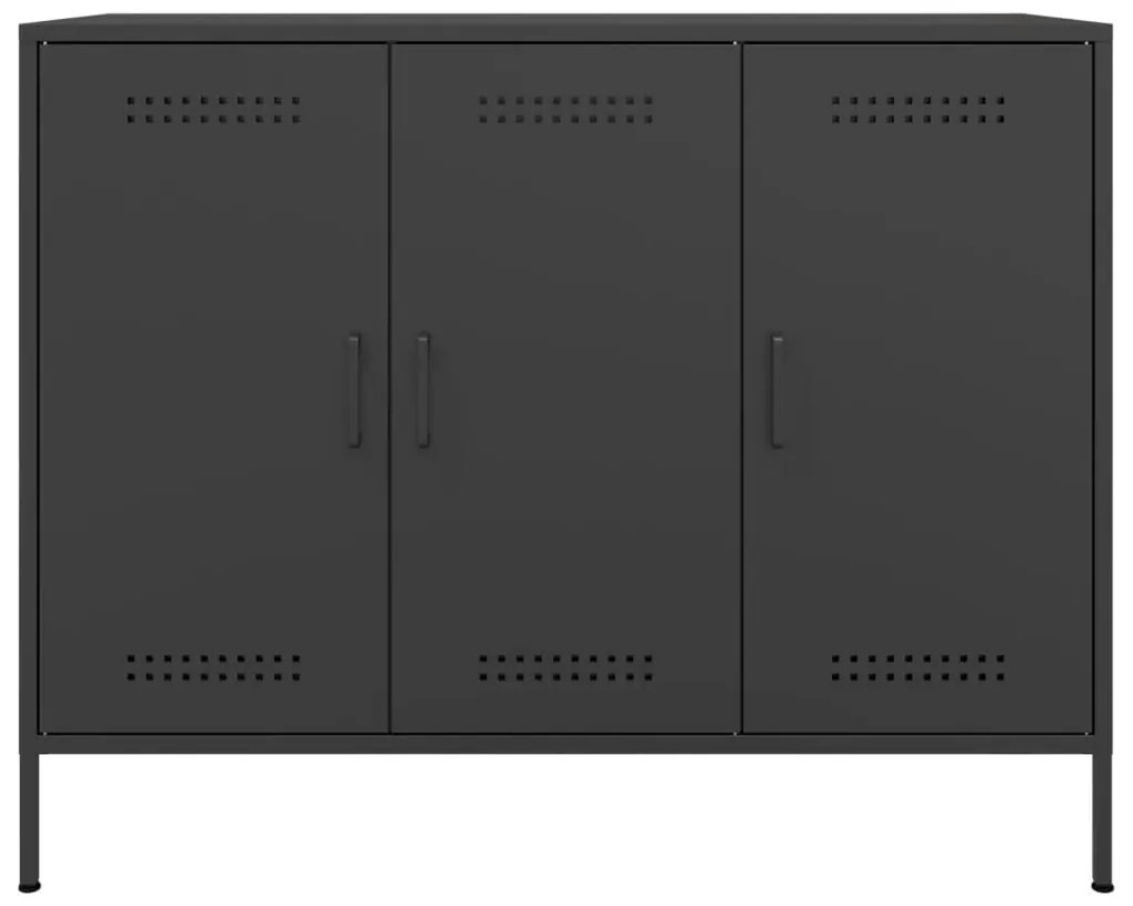 Aparador 100,5x39x79 cm aço preto