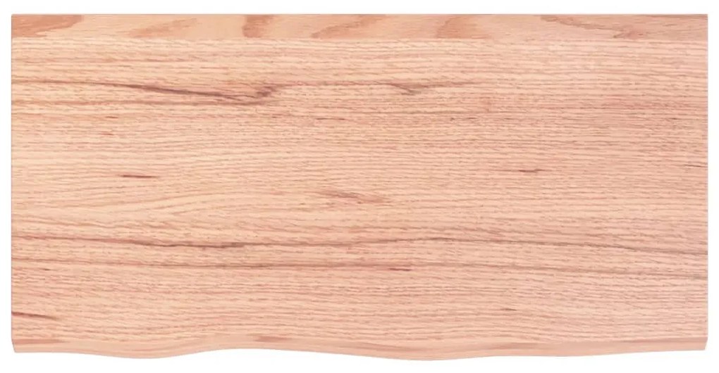 Prateleira de parede 80x40x(2-4) cm carvalho tratado castanho