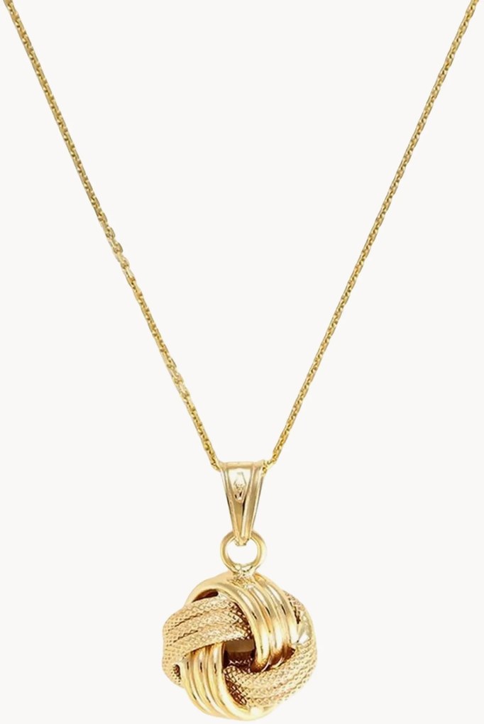 Colar banhado a ouro Noeud Torsadé