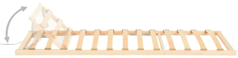Estrado de ripas com 13 ripas cabeceira ajustável 70x200 cm