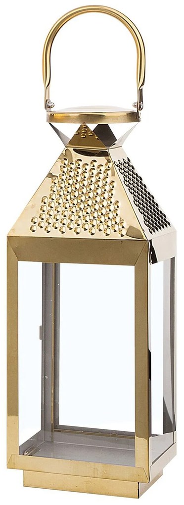 Lanterna decorativa dourada 40 cm BALI Beliani