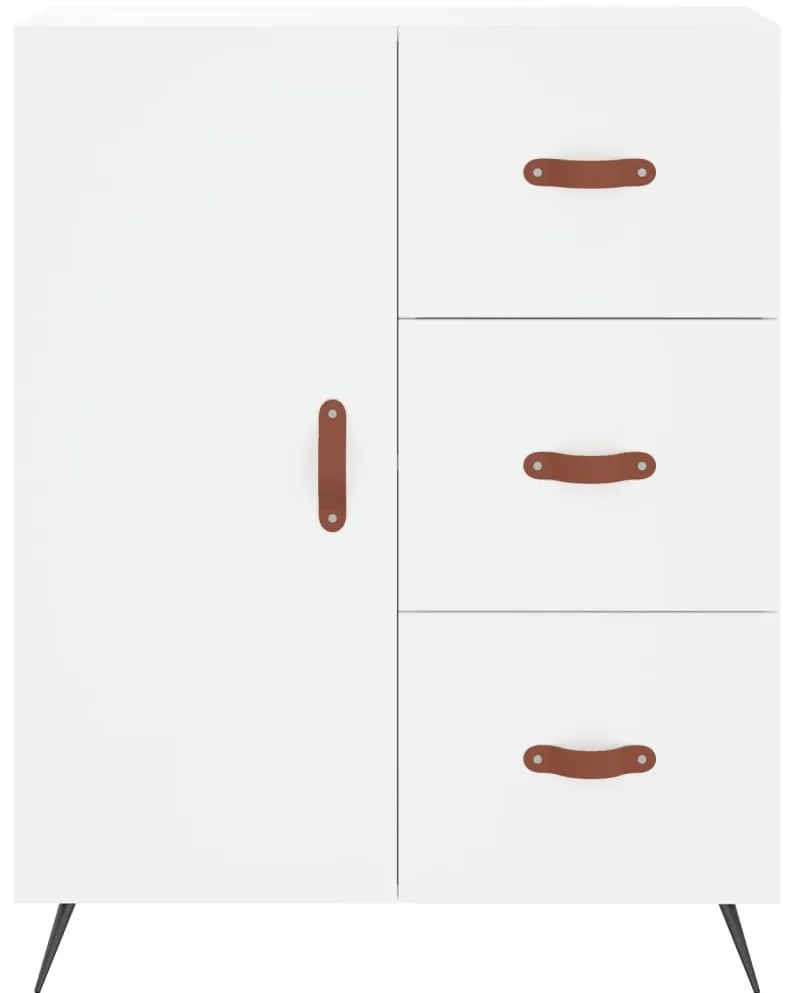 Armário alto 69,5x34x180 cm derivados de madeira branco