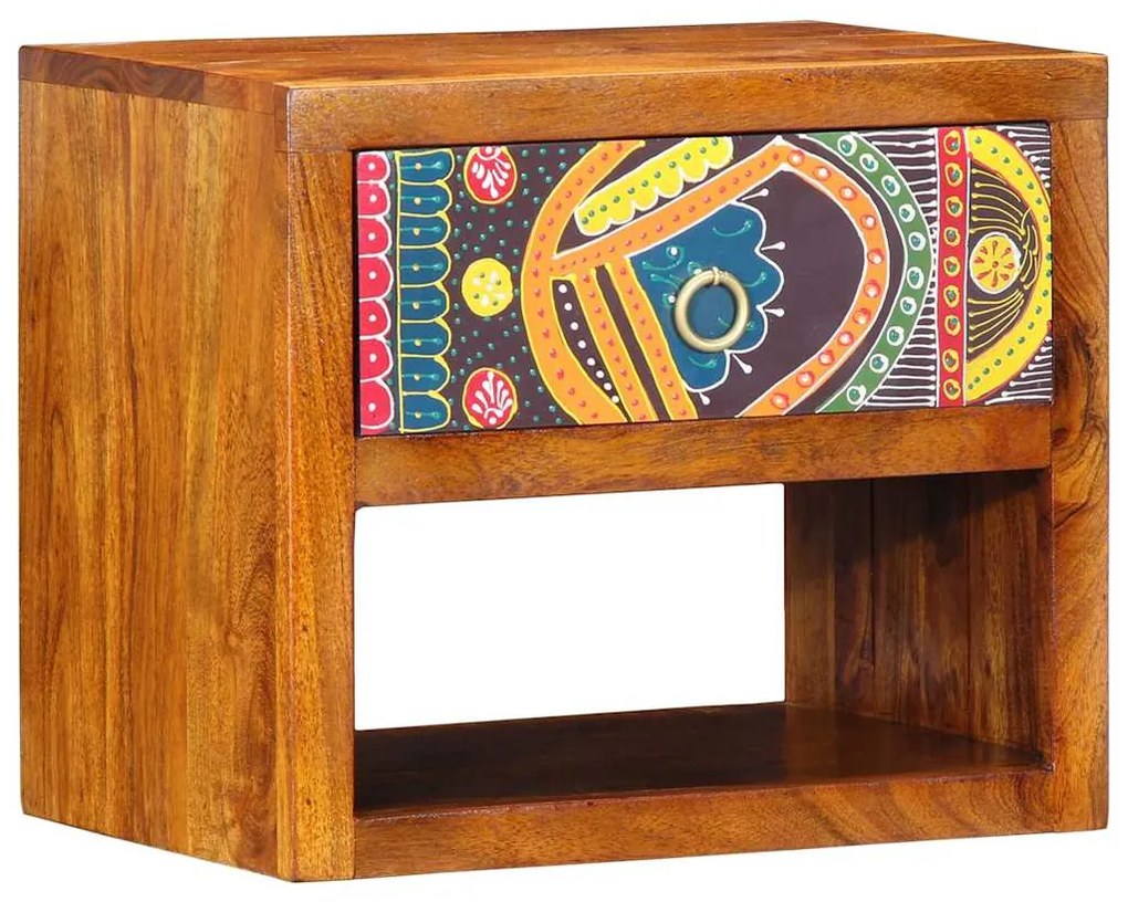 Cabinetes de Cabeceira vidaXL 2 pcs 40x35x35 cm Madeira Sólida de Acác