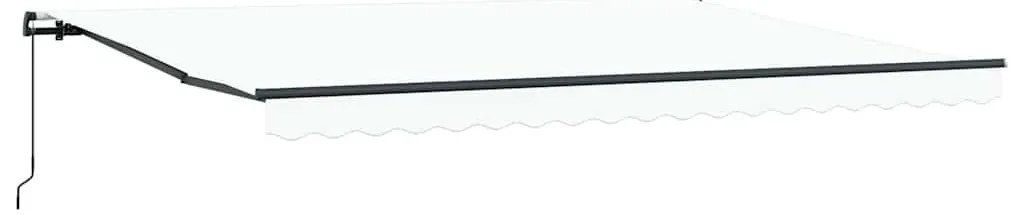 Toldo Manual Branco 450 × 300 cm Poliéster