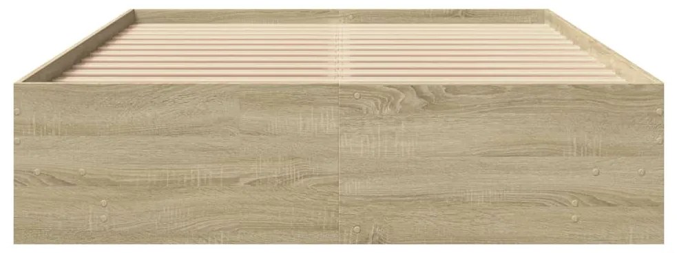 Estrutura cama s/ colchão derivados de madeira carvalho sonoma