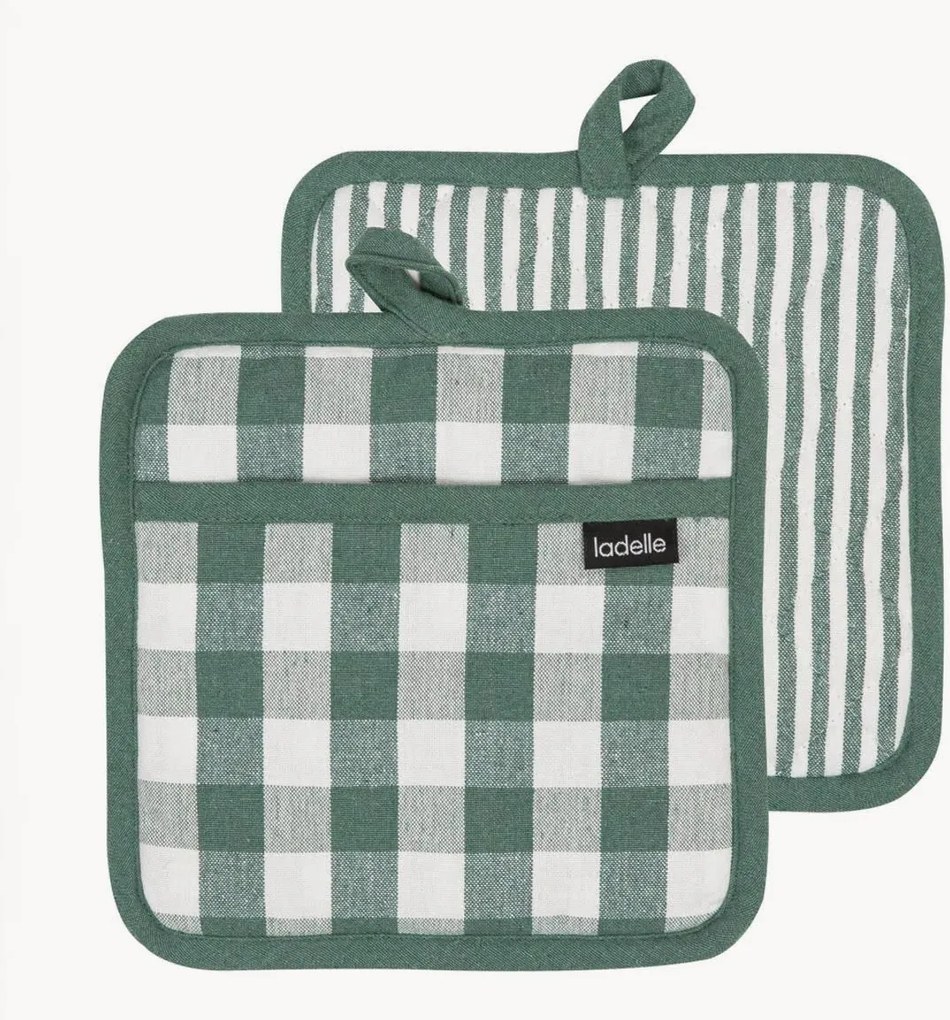 Luvas de forno Eco Gingham, conjunto de 2