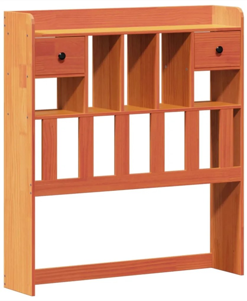 Cama sem colchão 90x200 cm pinho maciço castanho-mel