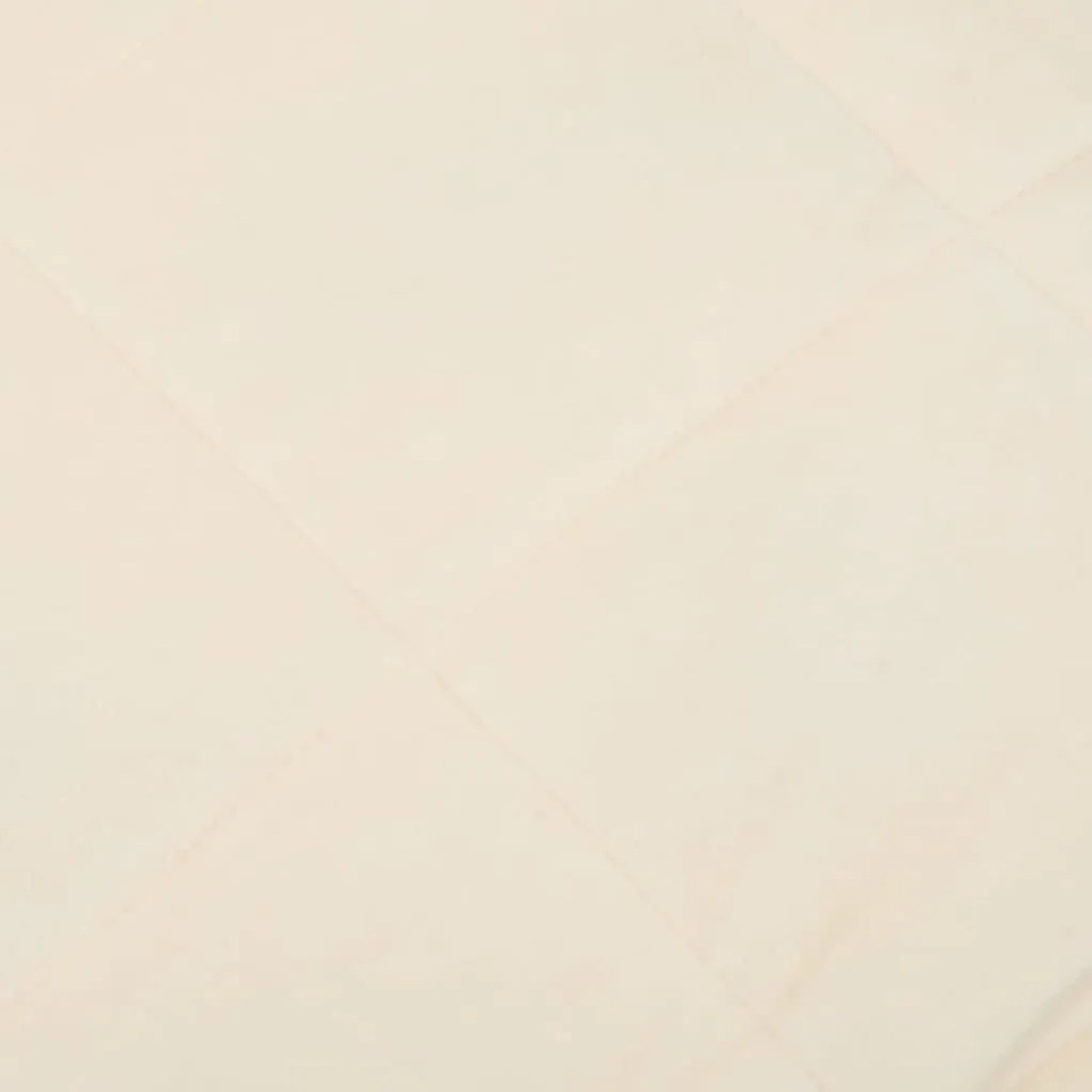 Manta pesada 9 kg 200x220 cm tecido creme-claro