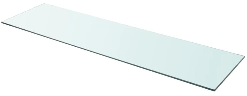 vidaXL Prateleira de vidro 110x30 cm transparente