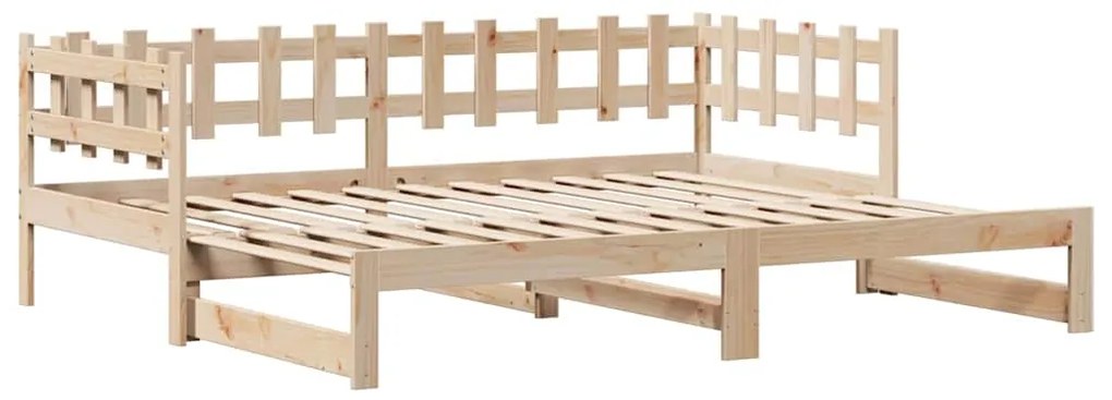 Sofá-cama com gavetão e gavetas sem colchão 90x200 cm