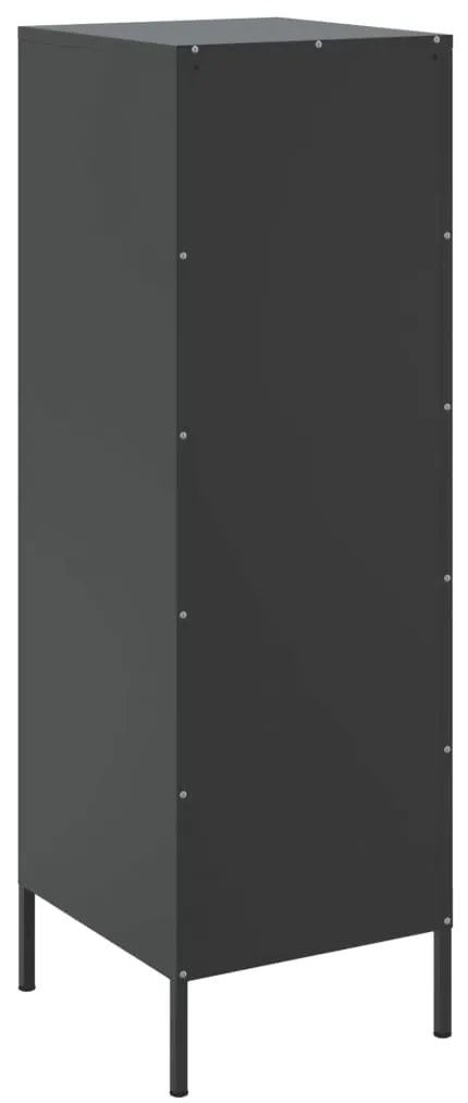 Aparador alto 36x39x113 cm aço preto
