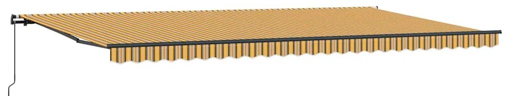 Toldo Retrátil Manual Multicolor 600 × 300 cm Acrílico e metal