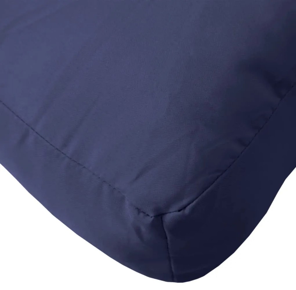 Almofadão para sofá paletes 60x60x12 cm tecido azul-marinho
