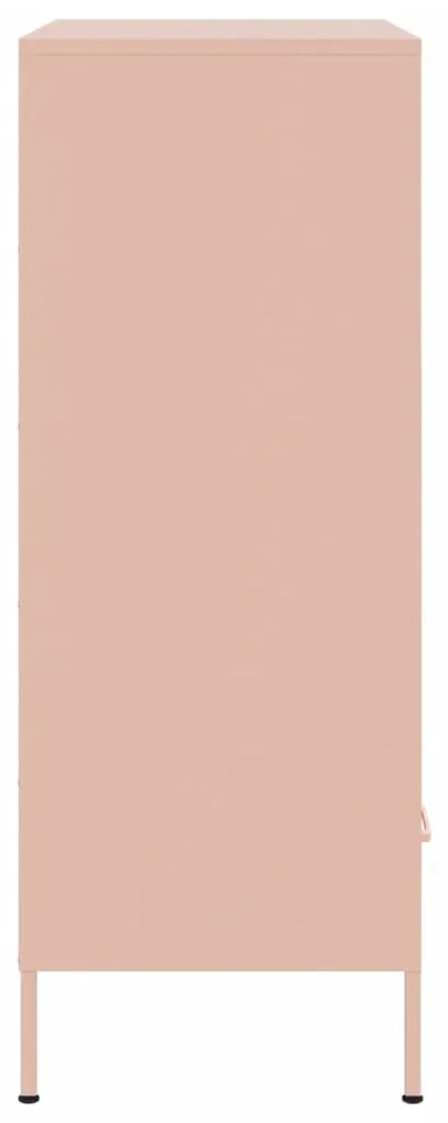 Móvel alto 68x39x101,5 cm aço rosa