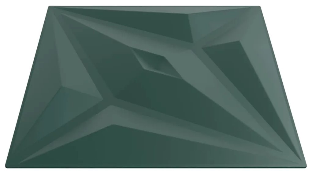 Painéis de parede 12 pcs 50x50 cm 3m² XPS estrela verde
