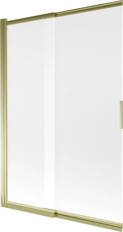 Mexen Fox painel de banheira de correr de 2 partes 120 x 150 cm, fosco, dourado - 891-120-002-50-30