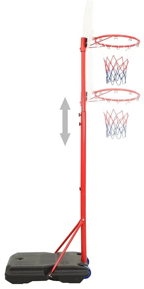Conjunto portátil de basquetebol ajustável 200-236 cm