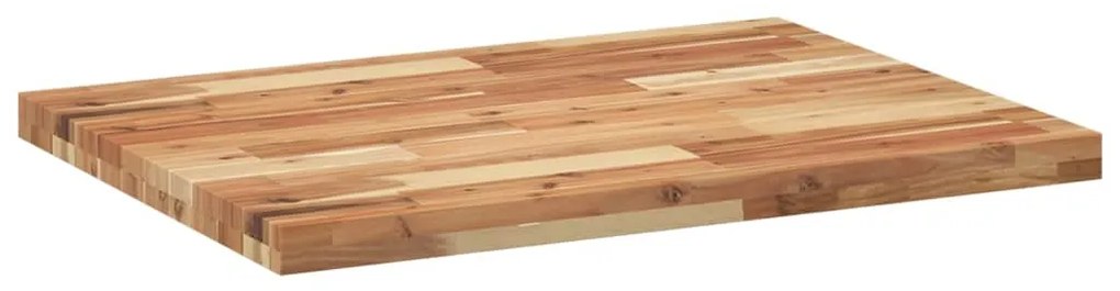 Tampo de mesa retangular 100x60x4 cm madeira de acácia maciça