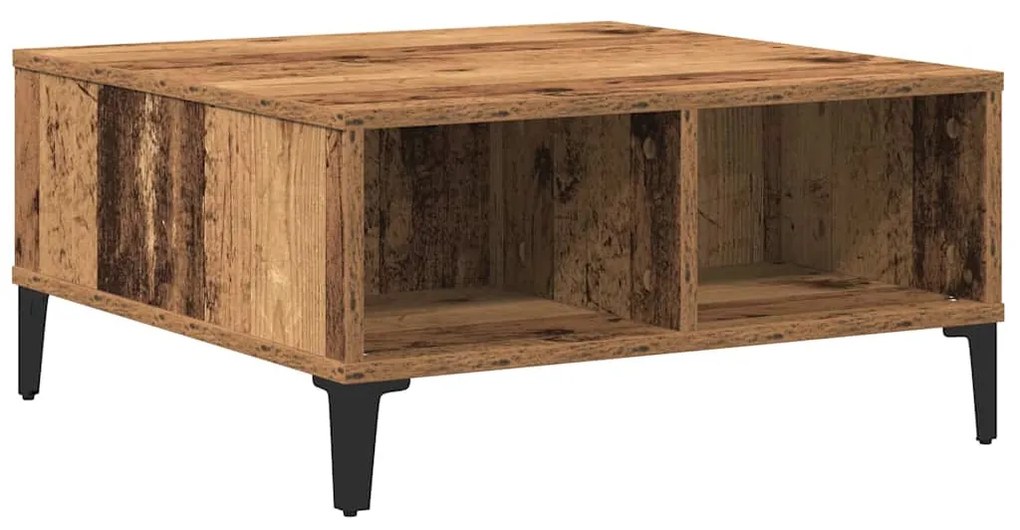 Mesa de Cafe da vidaXL Madeira Antiga 60x60x30 cm Madeira Engenharia