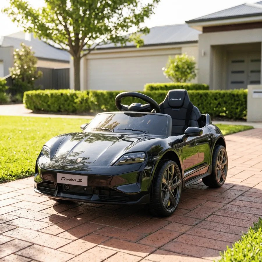 Carro Infantil bateria 12V Porsche Taycan Preto