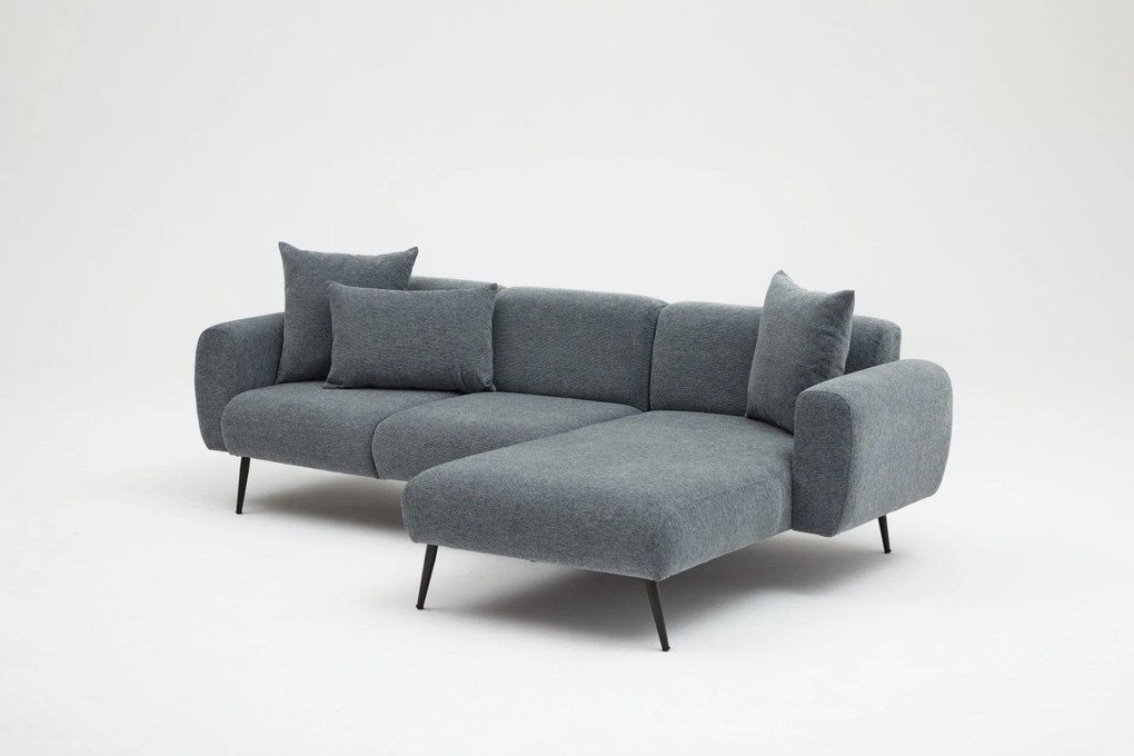 Sofá de Canto Side – Antracite – 252 cm x 77 cm x 82 cm