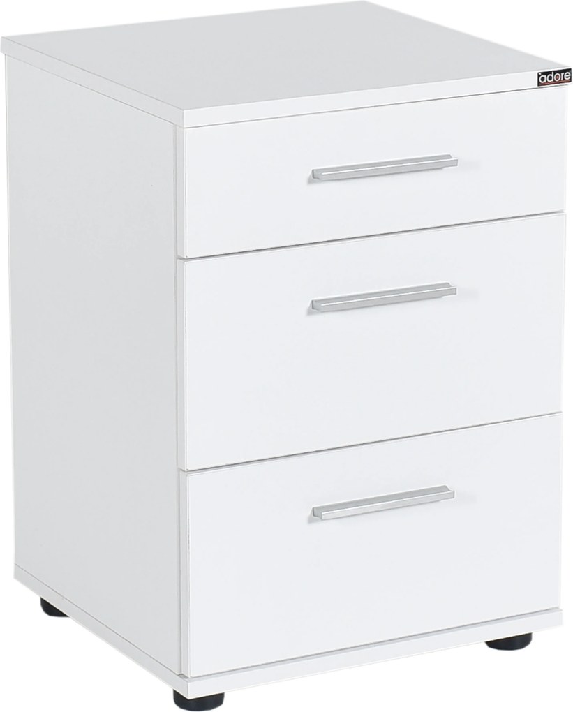 Bloco de Gavetas Branco 400x390x570 mm – Compacto e Funcional