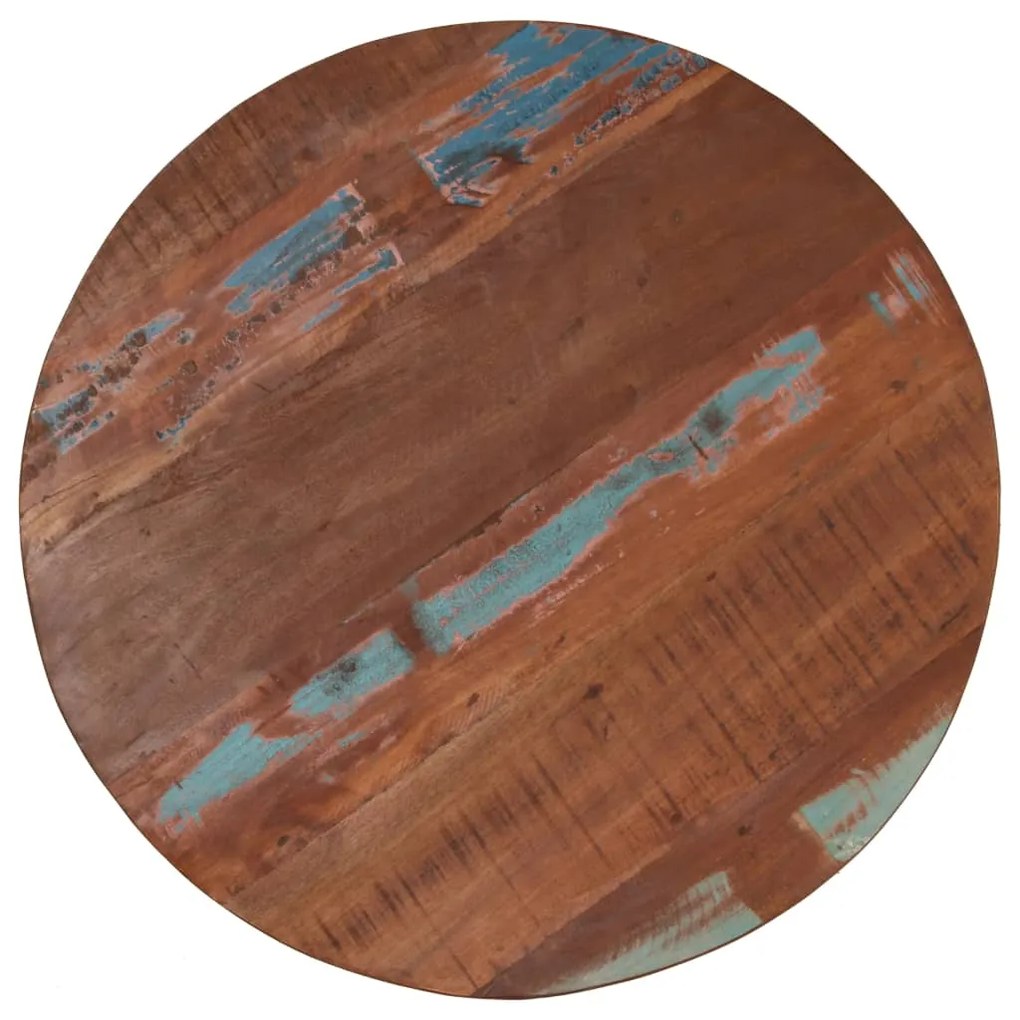 Mesa de bar em madeira recuperada maciça 75x(76-110) cm
