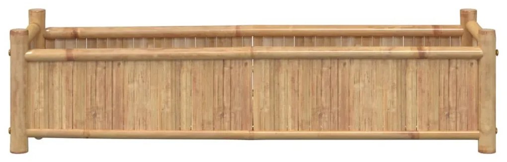 Vaso/floreira de jardim 100x30x25 cm bambu