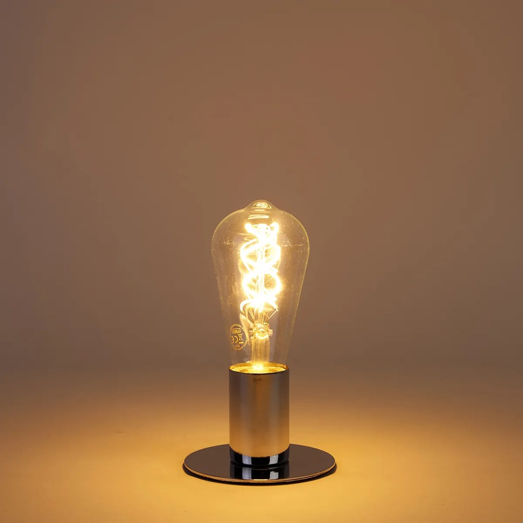 Conjunto de 5 lâmpadas LED E27 com filamento espiral ST64 5W 400 lm 2200K