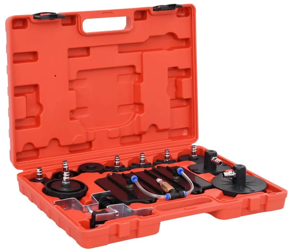 210664 vidaXL 13 pcs Kit universal de purga de travões pressão pneumática