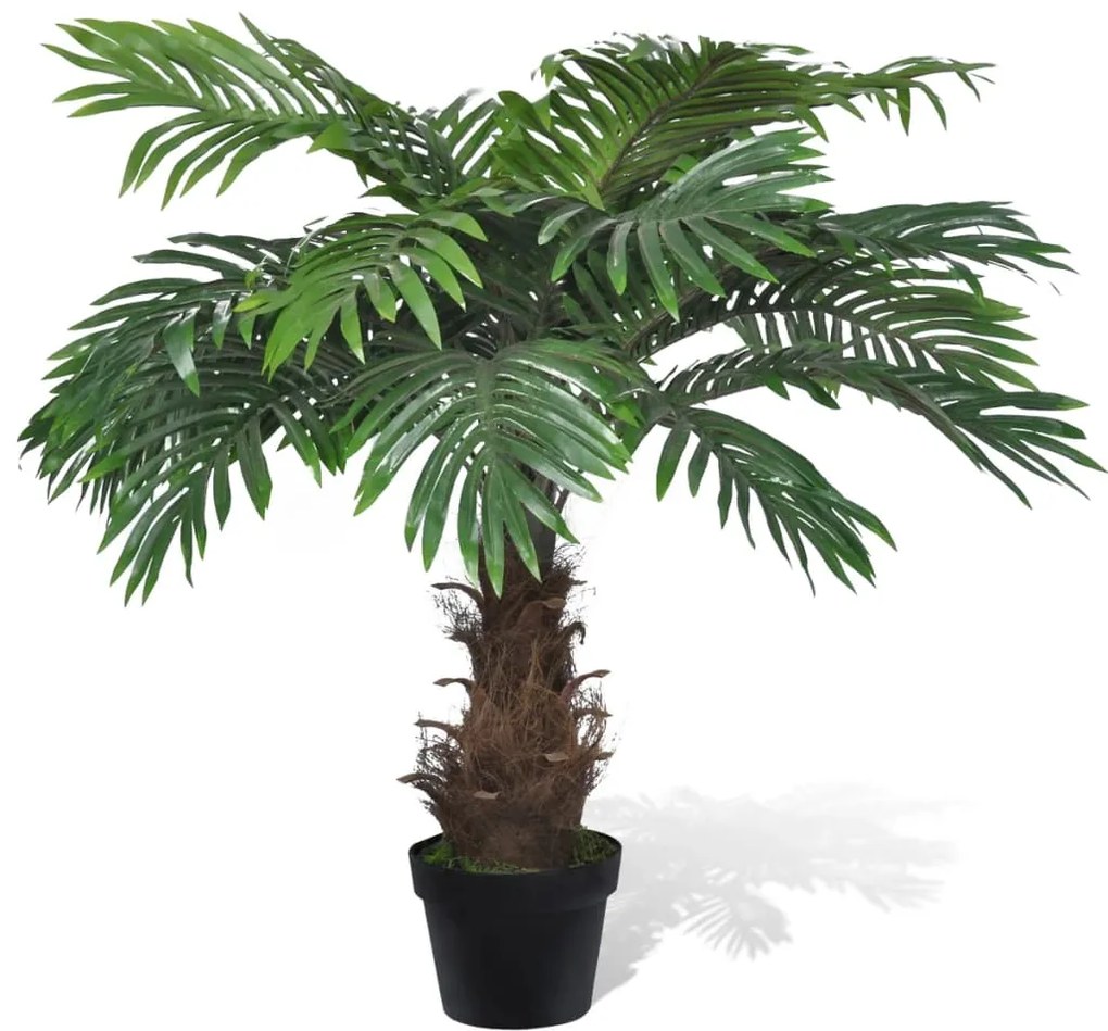 Palmeira artificial realista com vaso 80 cm