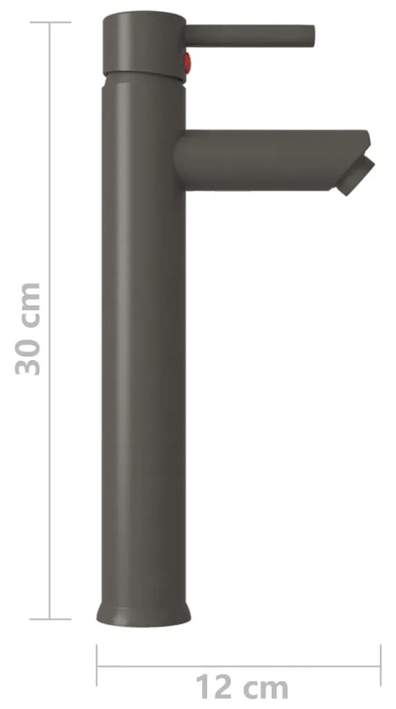 Torneira Timón de Lavatório - Cinzento - Design Nórdico