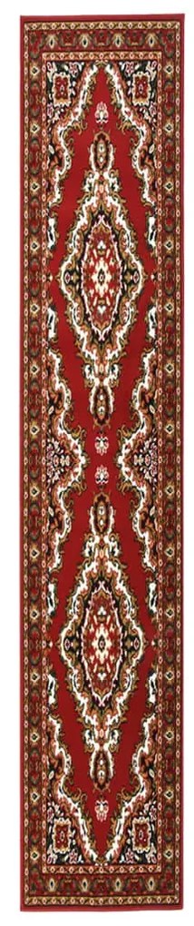 vidaXL Passadeira 60x500 cm polipropileno vermelho oriental
