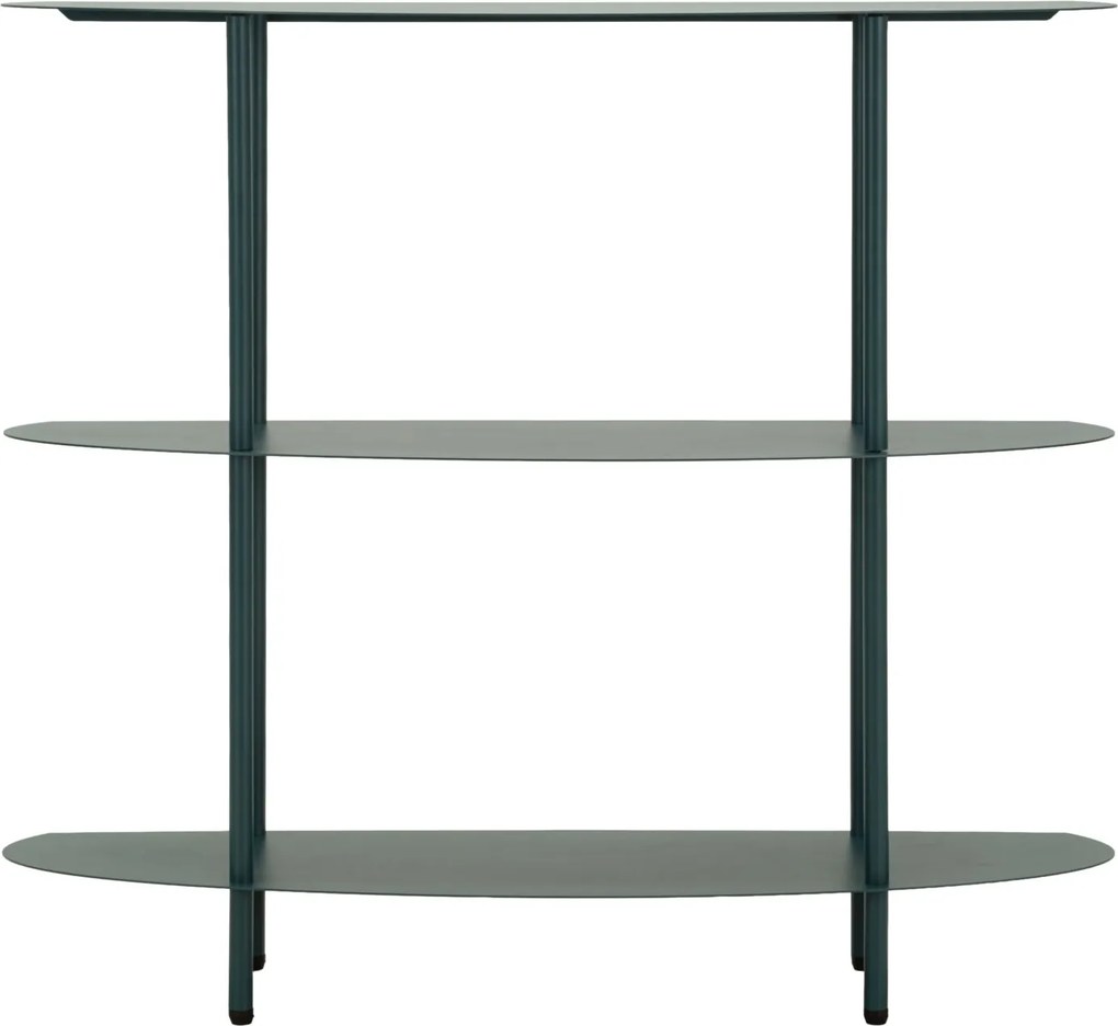 MESA CONSOLA SATURN 90X28XX81 CM Azul petróleo